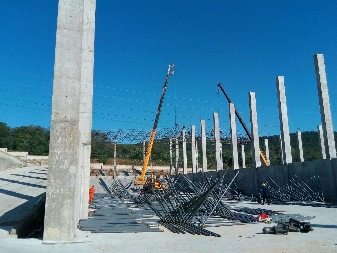 楚雄威海搅拌站网架