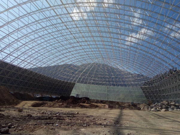 楚雄干煤棚网架加工案例